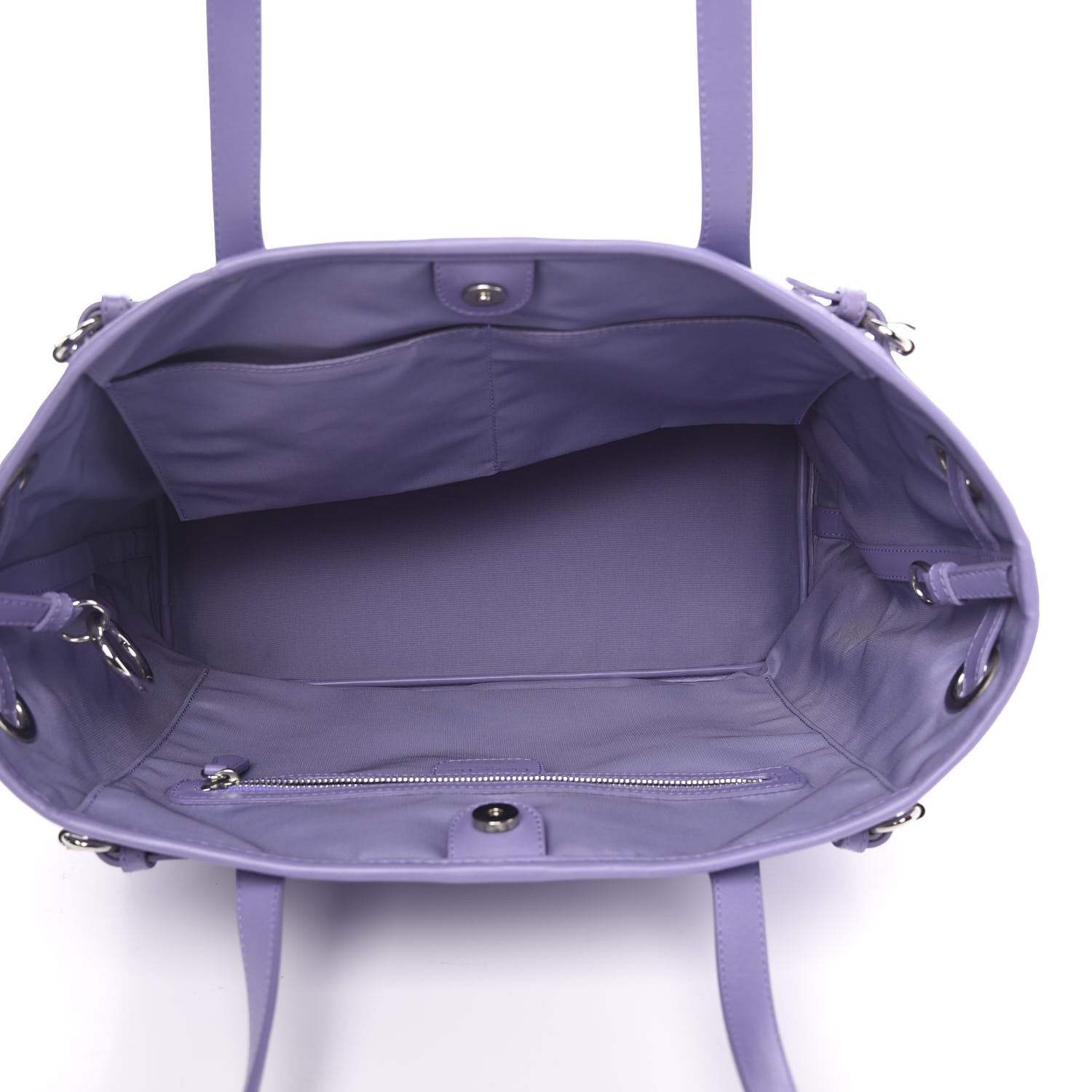 Christian Dior Coated Canvas Cannage Small Panarea Tote Lilac 5 of 12