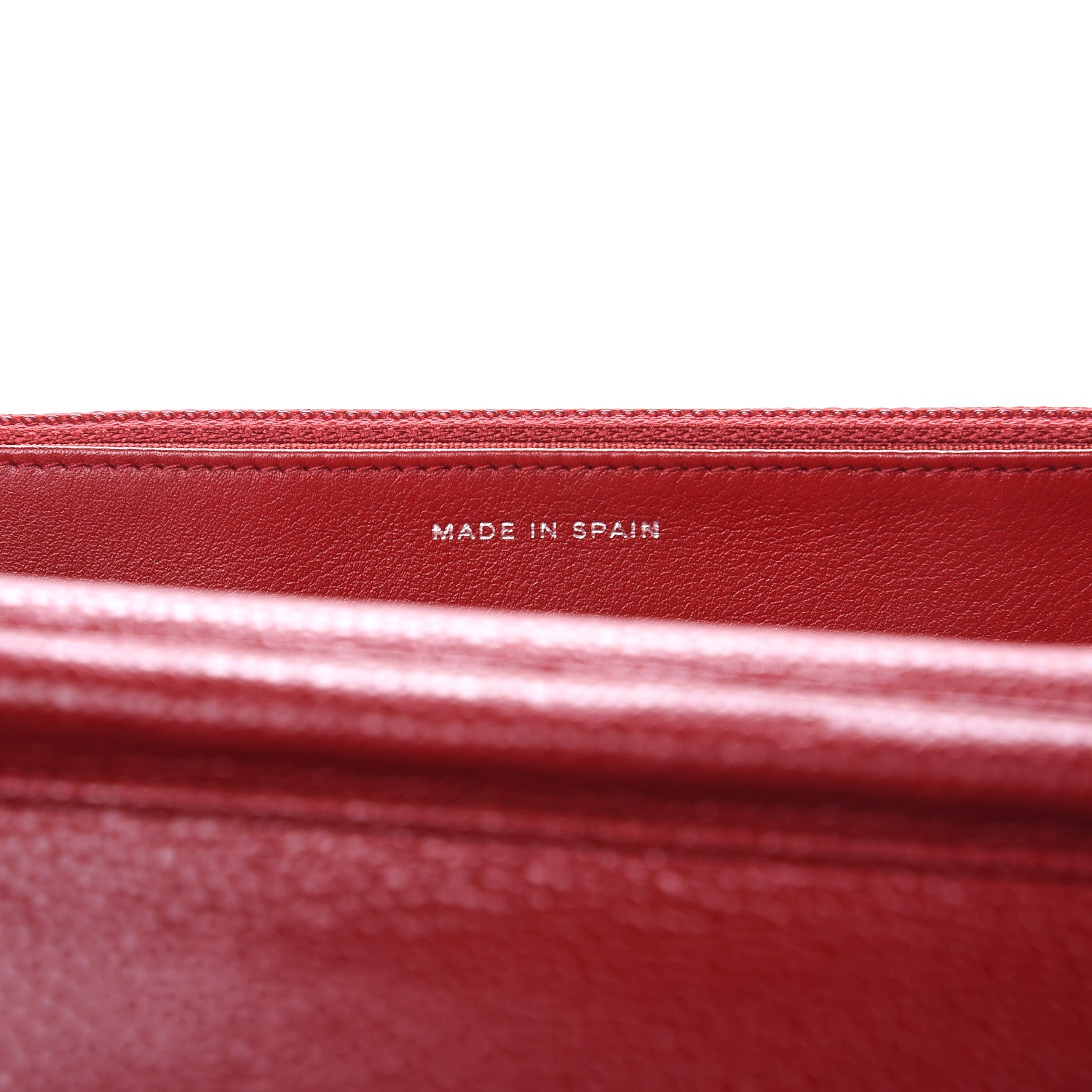 Chanel Caviar Quilted Wallet on Chain WOC Red 7 of 11