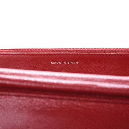 Chanel Caviar Quilted Wallet on Chain WOC Red 7 of 11