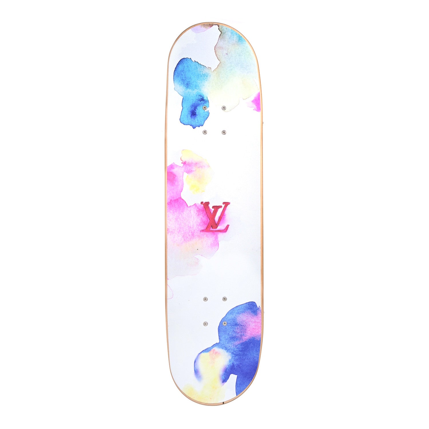 Louis Vuitton Monogram Watercolor Wood Skateboard Multicolor 1 of 8