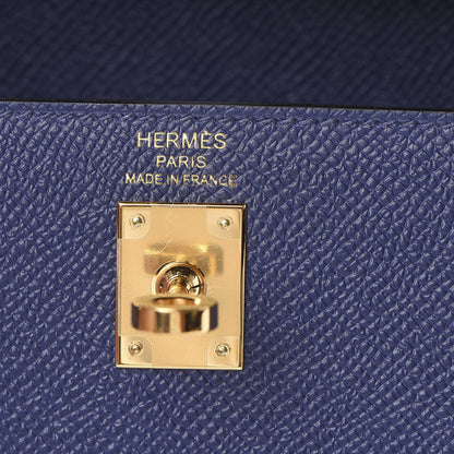 Hermes Epsom Kelly Sellier 25 Bleu Saphir 23 of 38