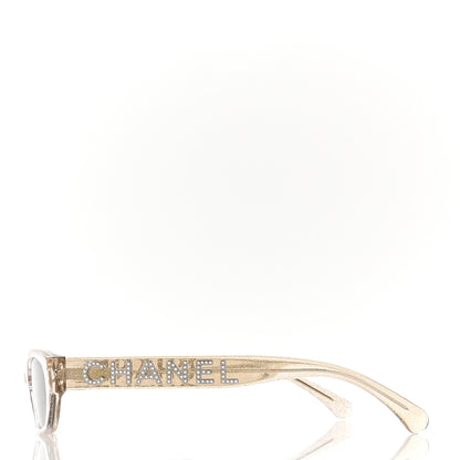 Chanel Rectangle Sunglasses 71280 Gold 3 of 9