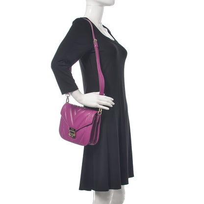MCM Lambskin Quilted Small Patricia Shoulder Bag Viva Lila 2 of 9