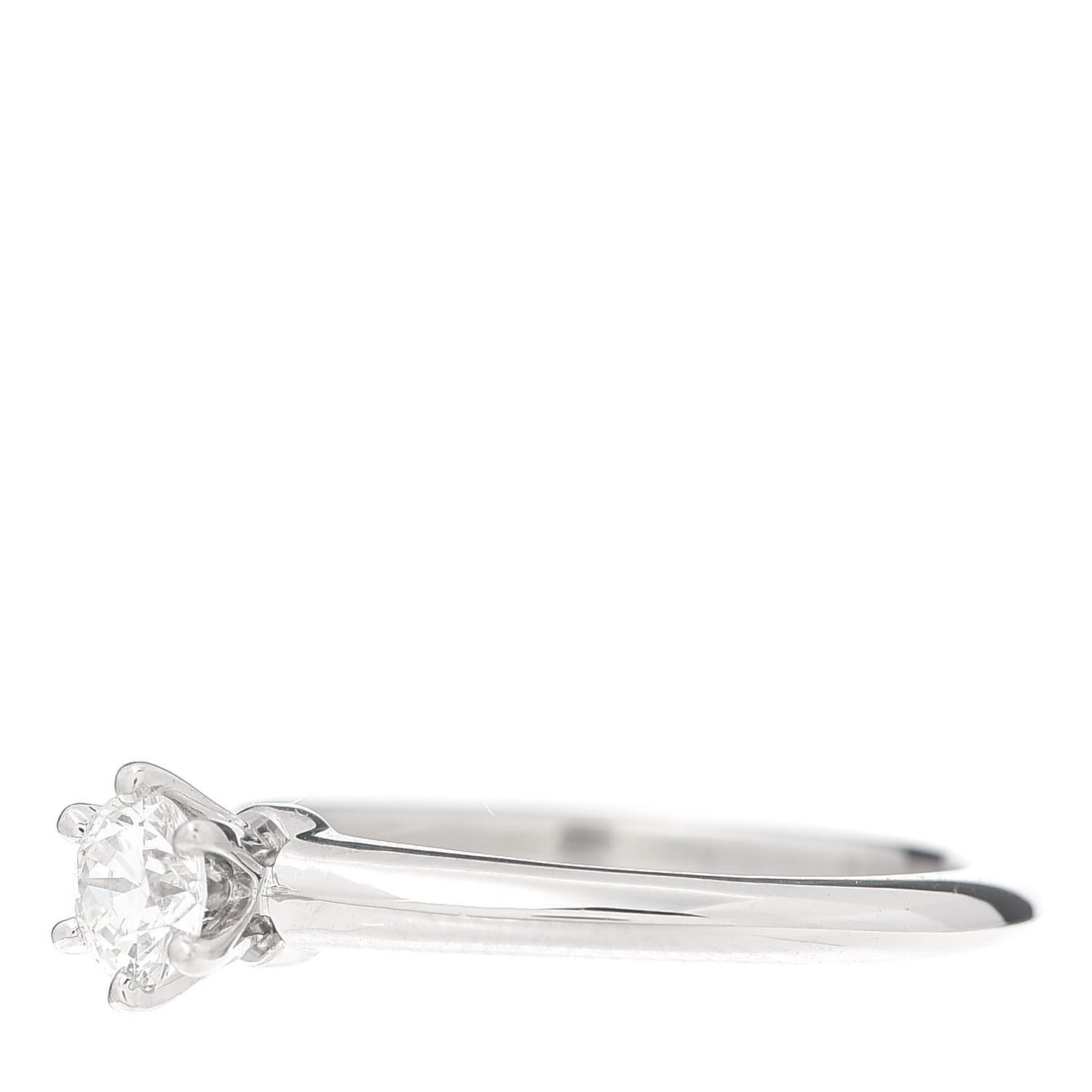 Platinum Diamond .29ct Solitaire Engagement Ring 52 6