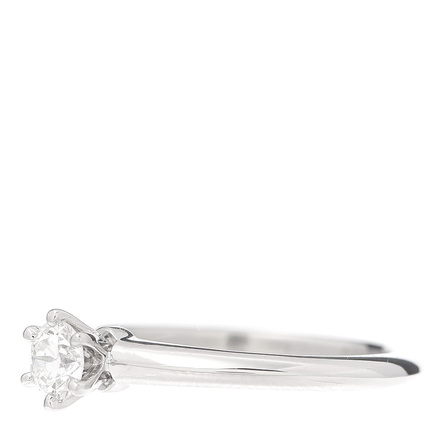 Tiffany Platinum Diamond .29ct Solitaire Engagement Ring 52 6 3 of 6
