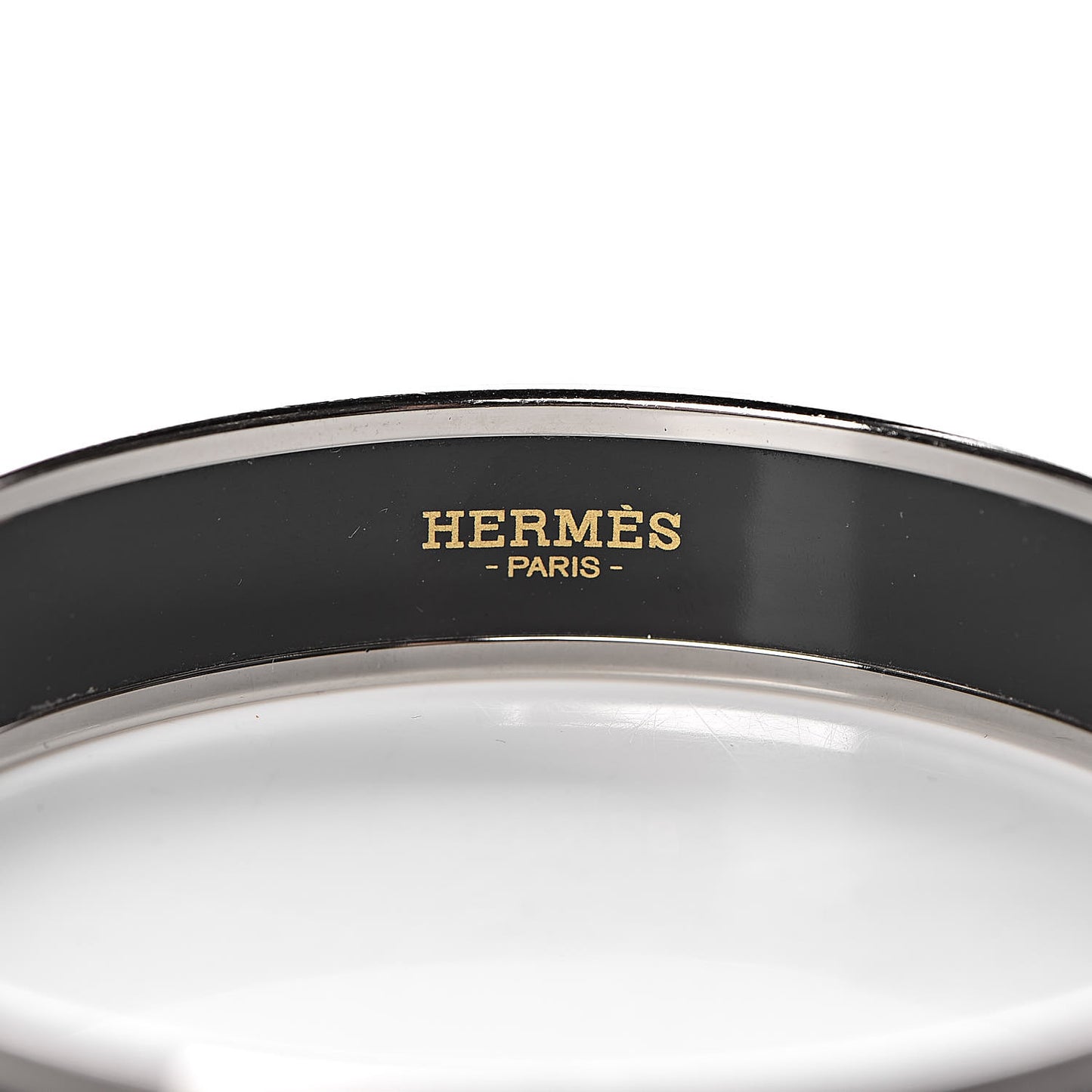 Enamel Printed Medium Caleche Bracelet 70 Black