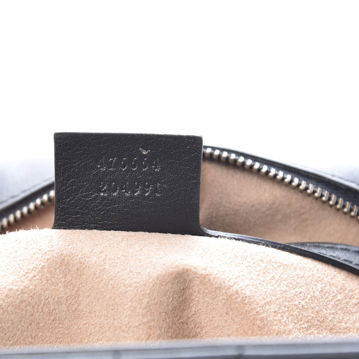 Calfskin Bamboo Trapuntata Queen Margaret Backpack Mystic White Black