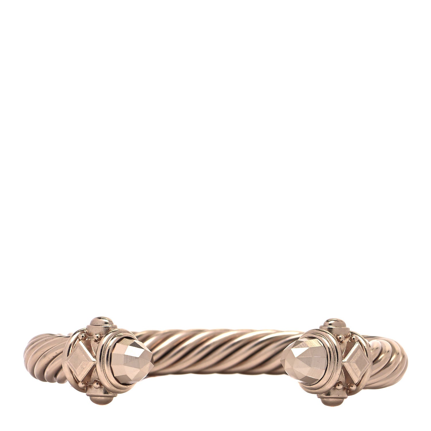 David Yurman Aluminum 10mm Renaissance Bracelet Pale Gold 1 of 4