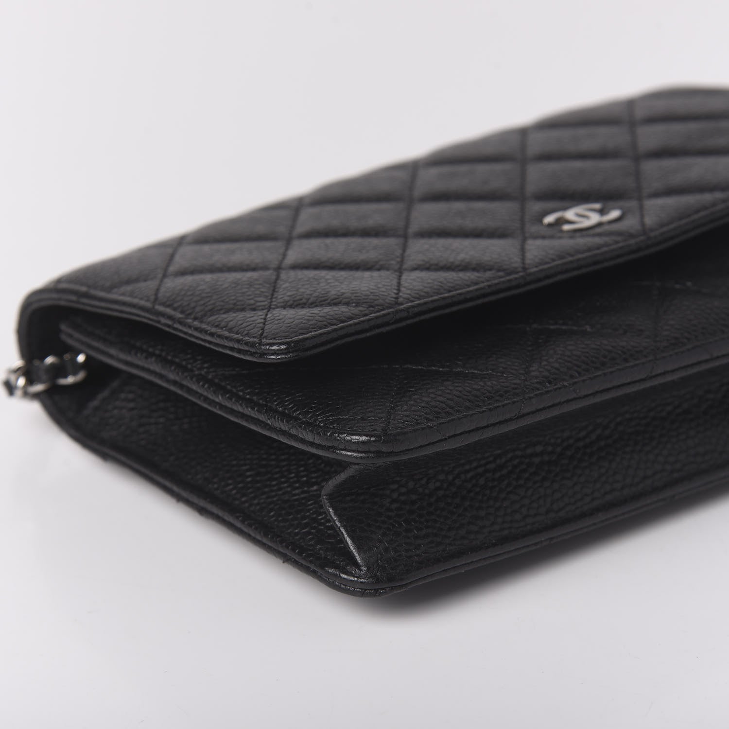 Chanel Caviar Quilted Wallet On Chain WOC Black 6 of 10