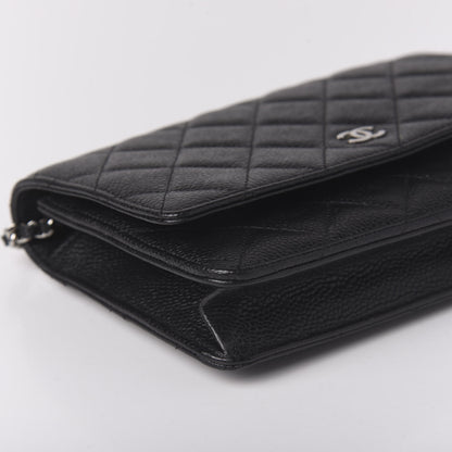 Chanel Caviar Quilted Wallet On Chain WOC Black 6 of 10