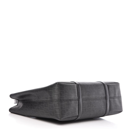 Fendi Zucchino Spalmati Vitello Tote Tobacco Black 4 of 10