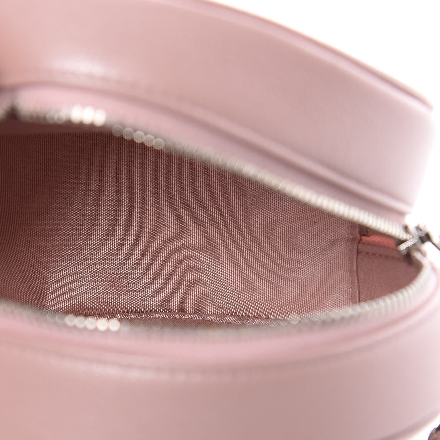 Chanel Goatskin Camellia Quilted Round Clutch With Chain Light Pink 5 of 10