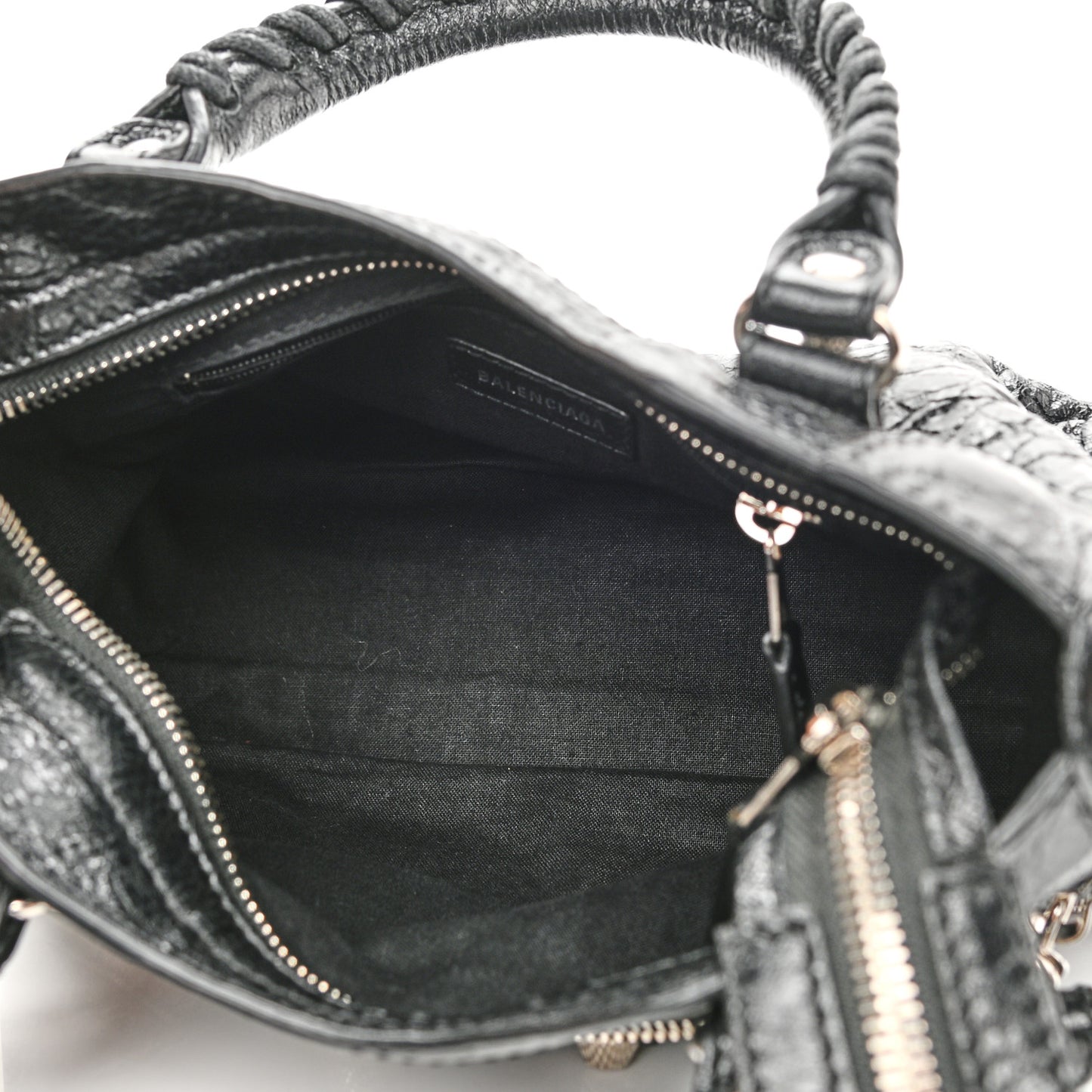 Agneau Giant 12 Silver Hardware Mini City Black