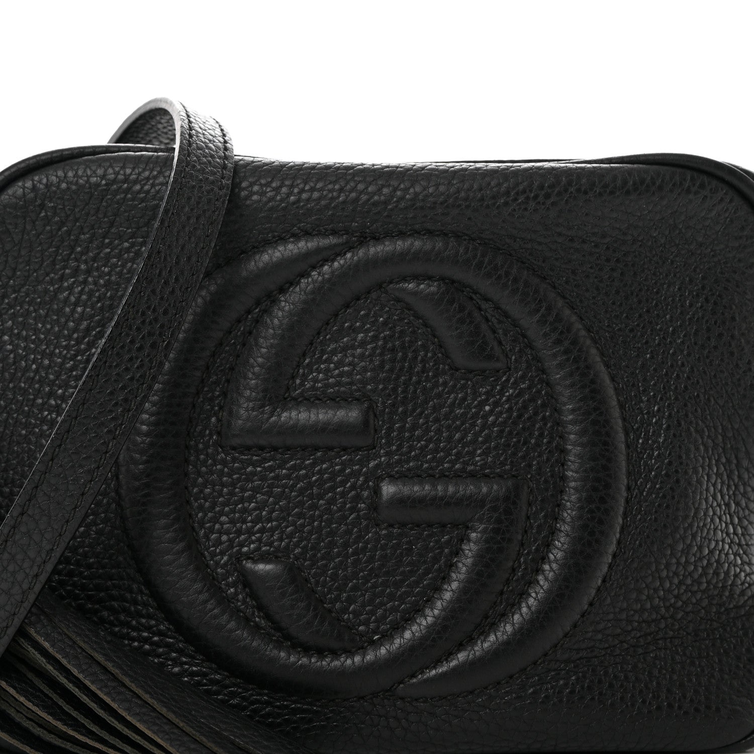 Gucci Pebbled Calfskin Small Soho Disco Bag Black 8 of 15