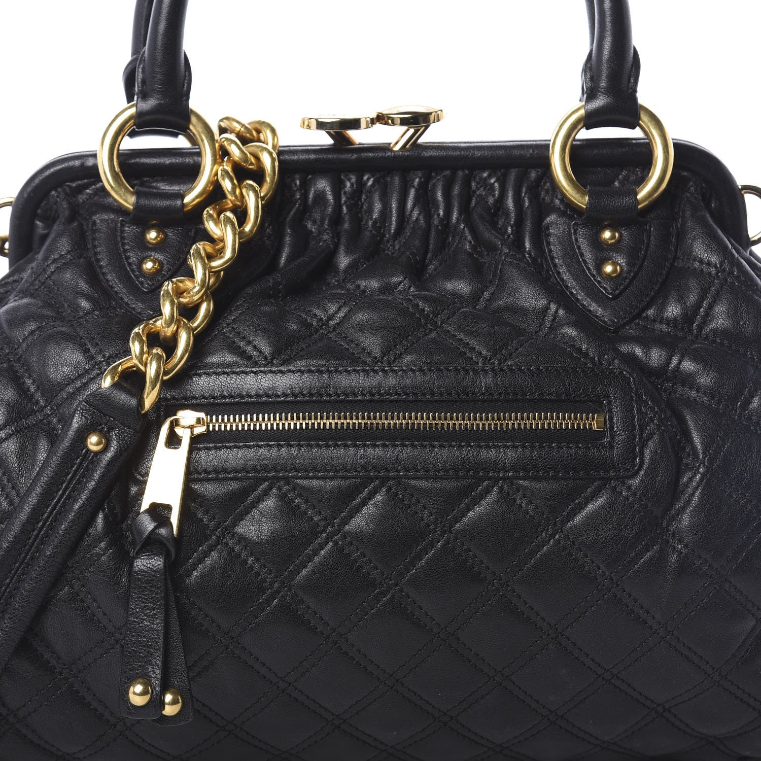 Marc Jacobs Calfskin Quilted Stam Black 8 of 10