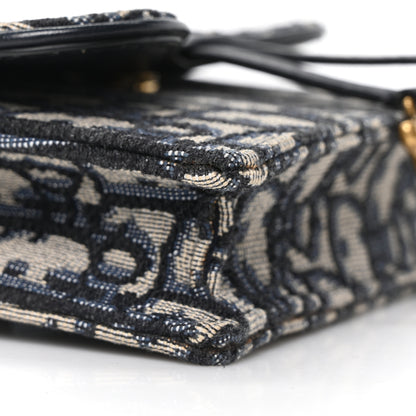Christian Dior Oblique Saddle Belt Bag Blue 8 of 9