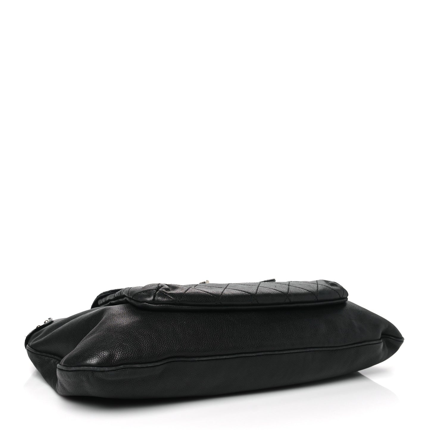 Caviar Stitched Pocket In The City Hobo Black