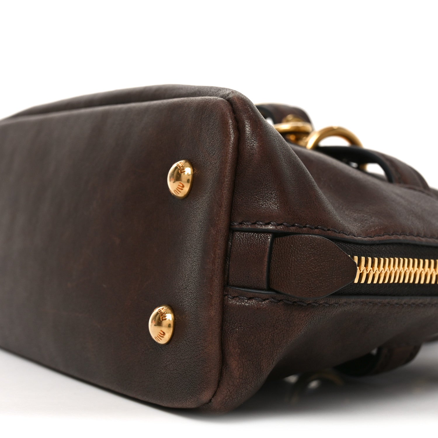 Miu Miu Nappa Aviator Small Aventure Bag Radica 1823305 – FASHIONPHILE