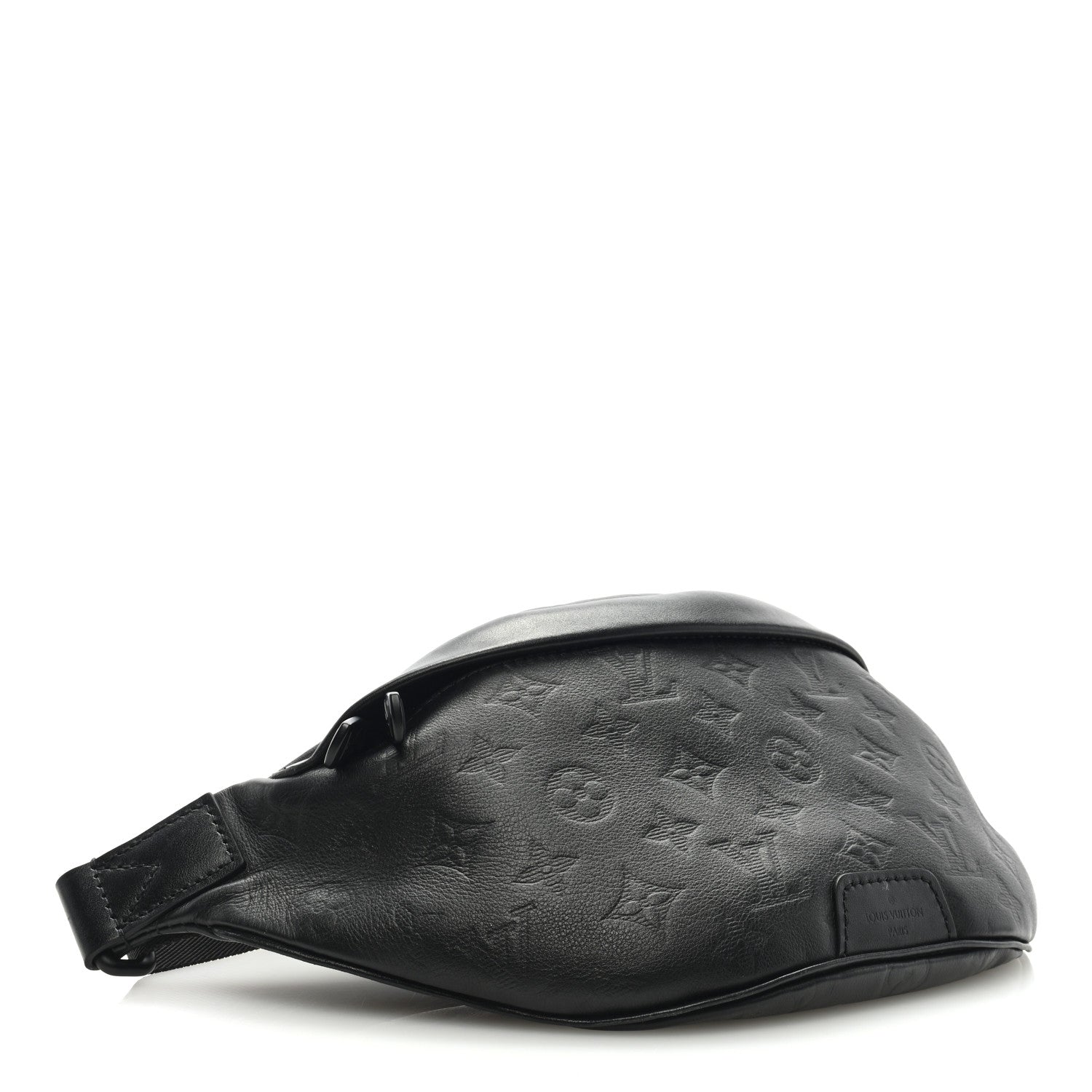 Louis Vuitton Calfskin Monogram Shadow Discovery Bumbag Black 4 of 8