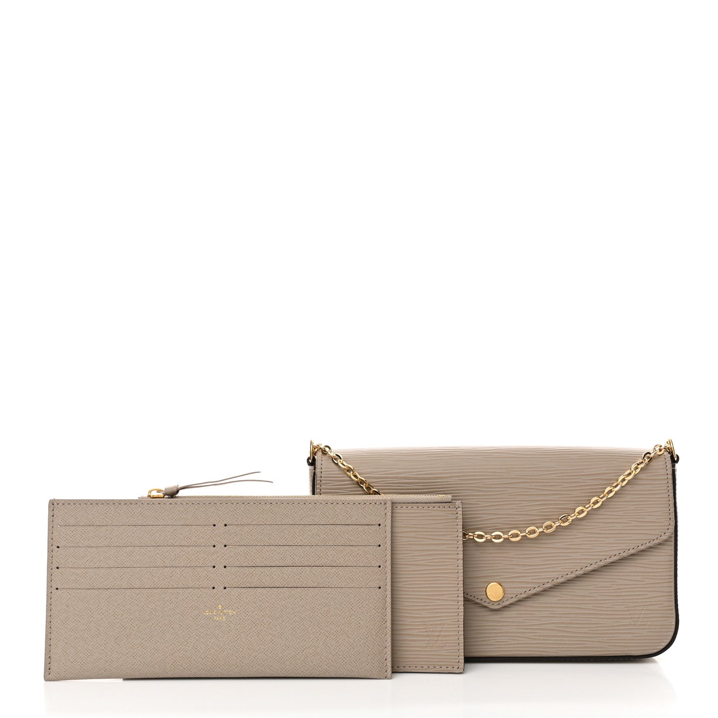 Epi Felicie Pochette Chain Wallet Galet