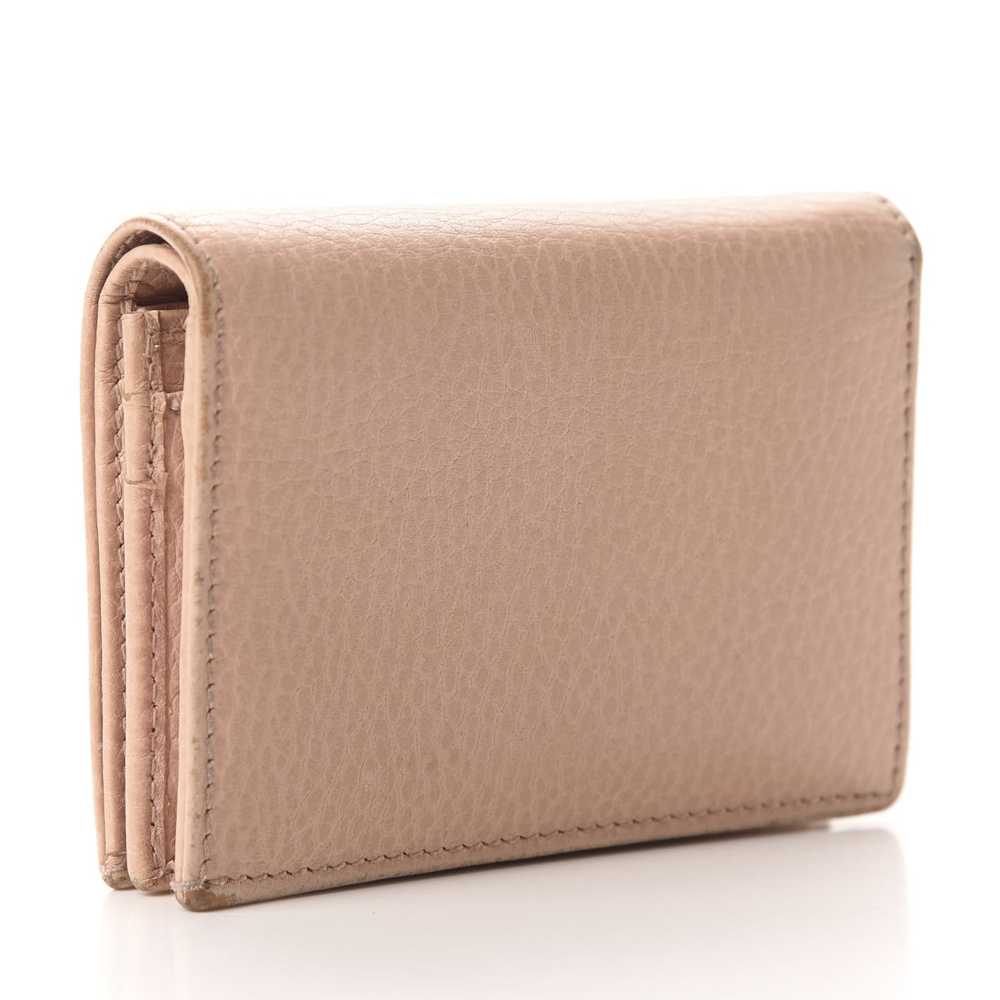 Dollar Calfskin GG Marmont Card Case Perfect Pink