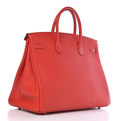 Hermes Togo Birkin 40 Geranium 3 of 38