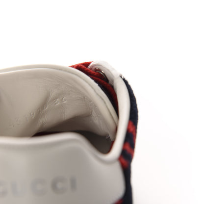Gucci Terry Cloth GG Monogram Web Womens Ace Sneakers 36 Blue Red 8 of 10