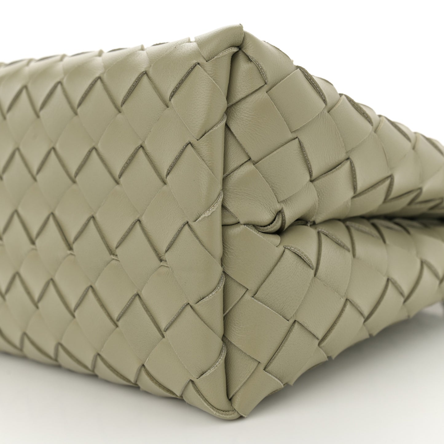 Nappa Intrecciato Small Andiamo Shoulder Bag Travertine