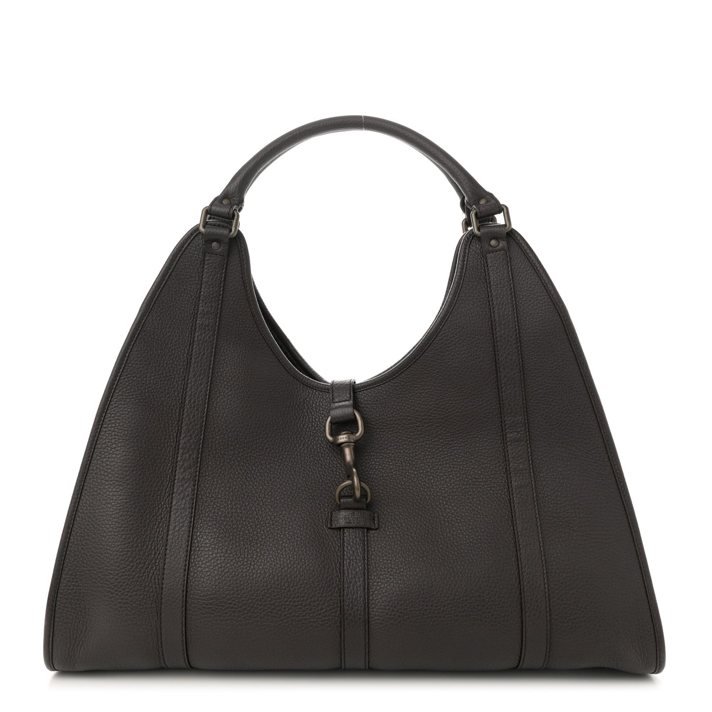 Pebbled Calfskin Large Joy Shoulder Bag Brown