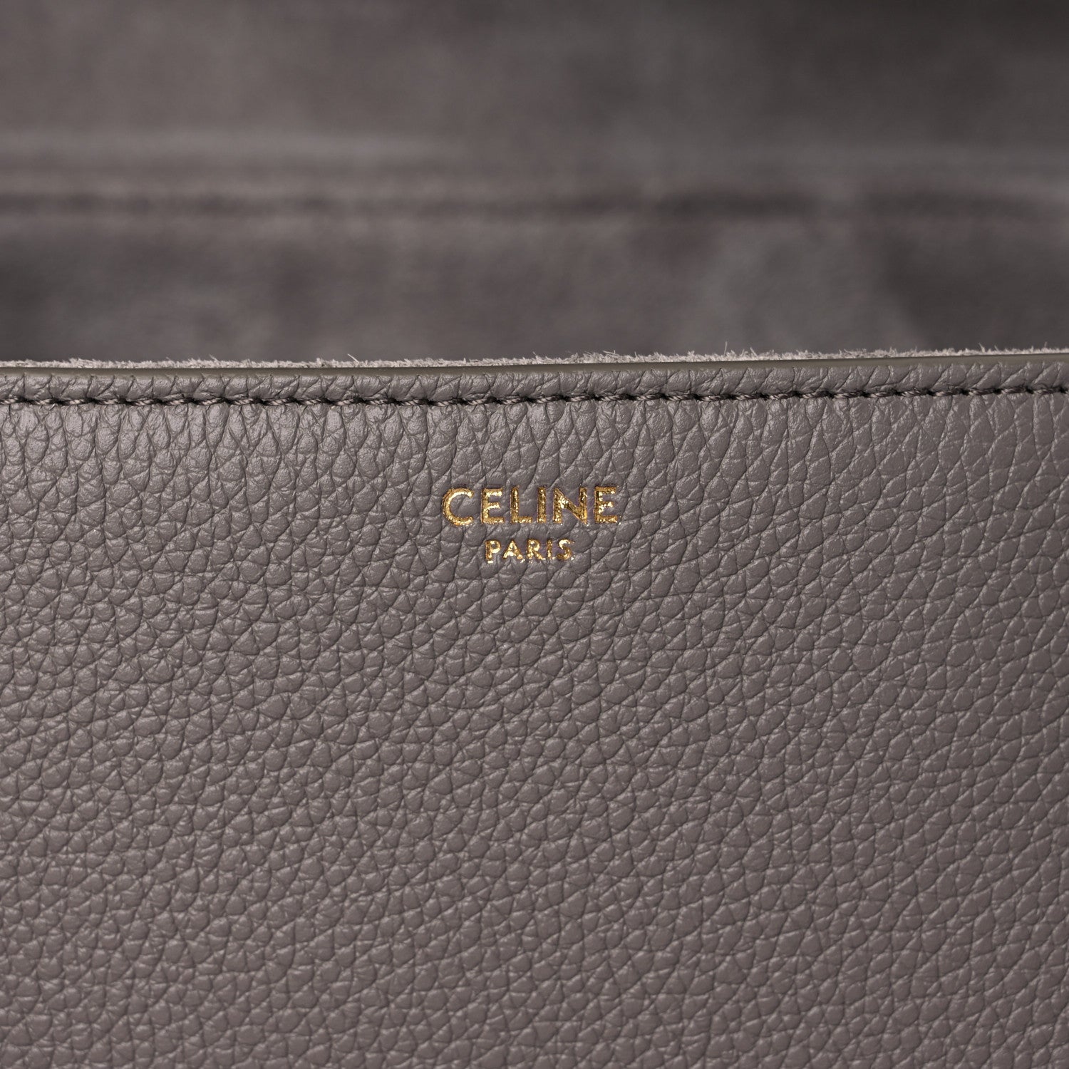 Celine Grained Calfskin Medium Soft 16 Bag Pebble 6 of 9