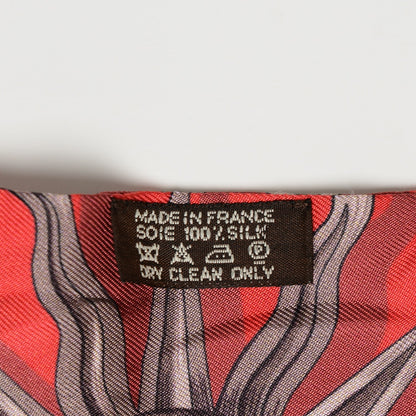 Hermes Silk Astrologie Twilly Rouge Grey Vert 5 of 6