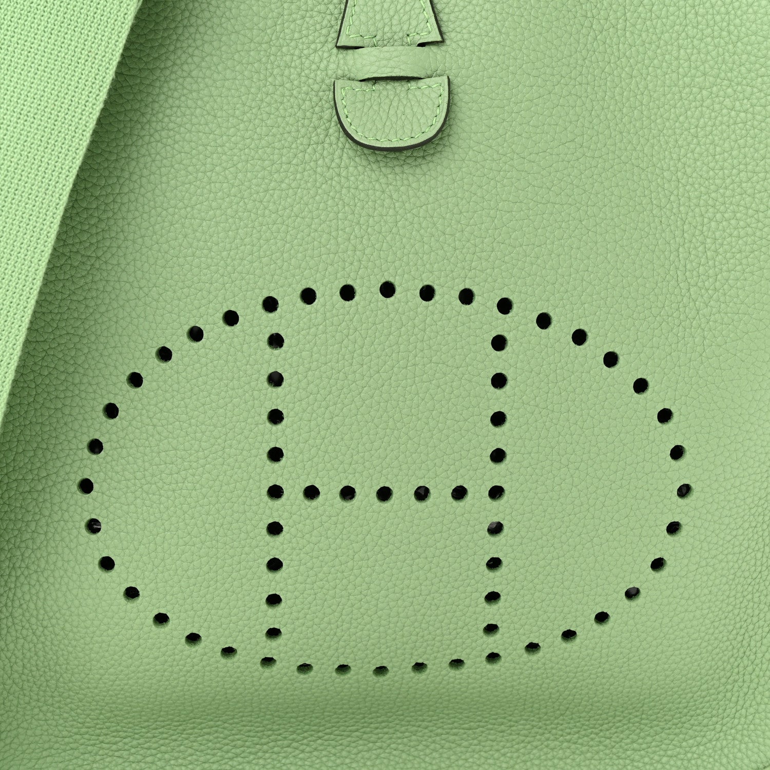Hermes Taurillon Maurice Evelyne III PM Vert Criquet 8 of 11