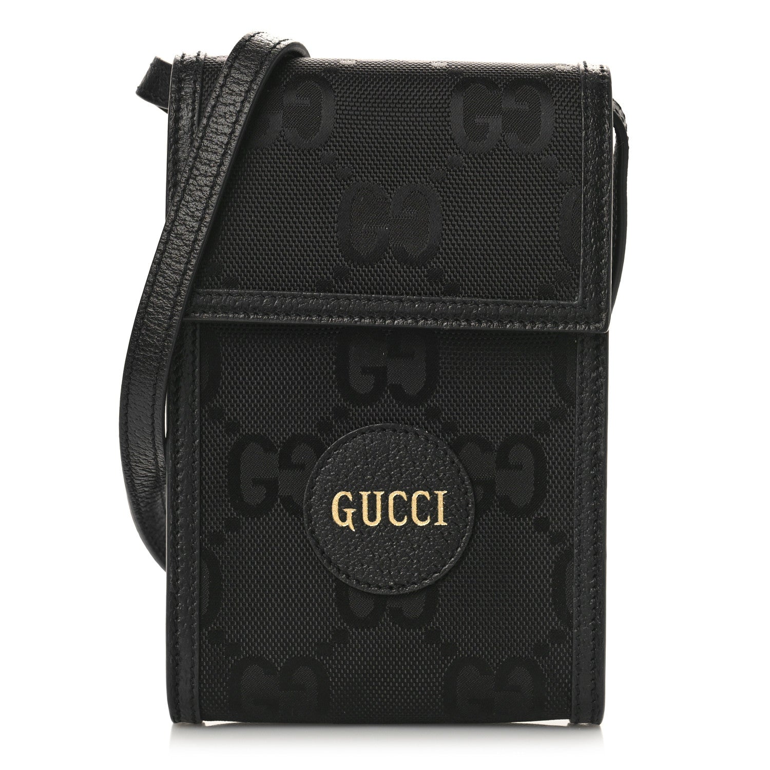 Gucci Econyl Nylon Monogram Off The Grid Crossbody Bag Black 1 of 8