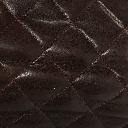 Chanel Lambskin Quilted Mini Square Flap Bag Dark Brown 13 of 13