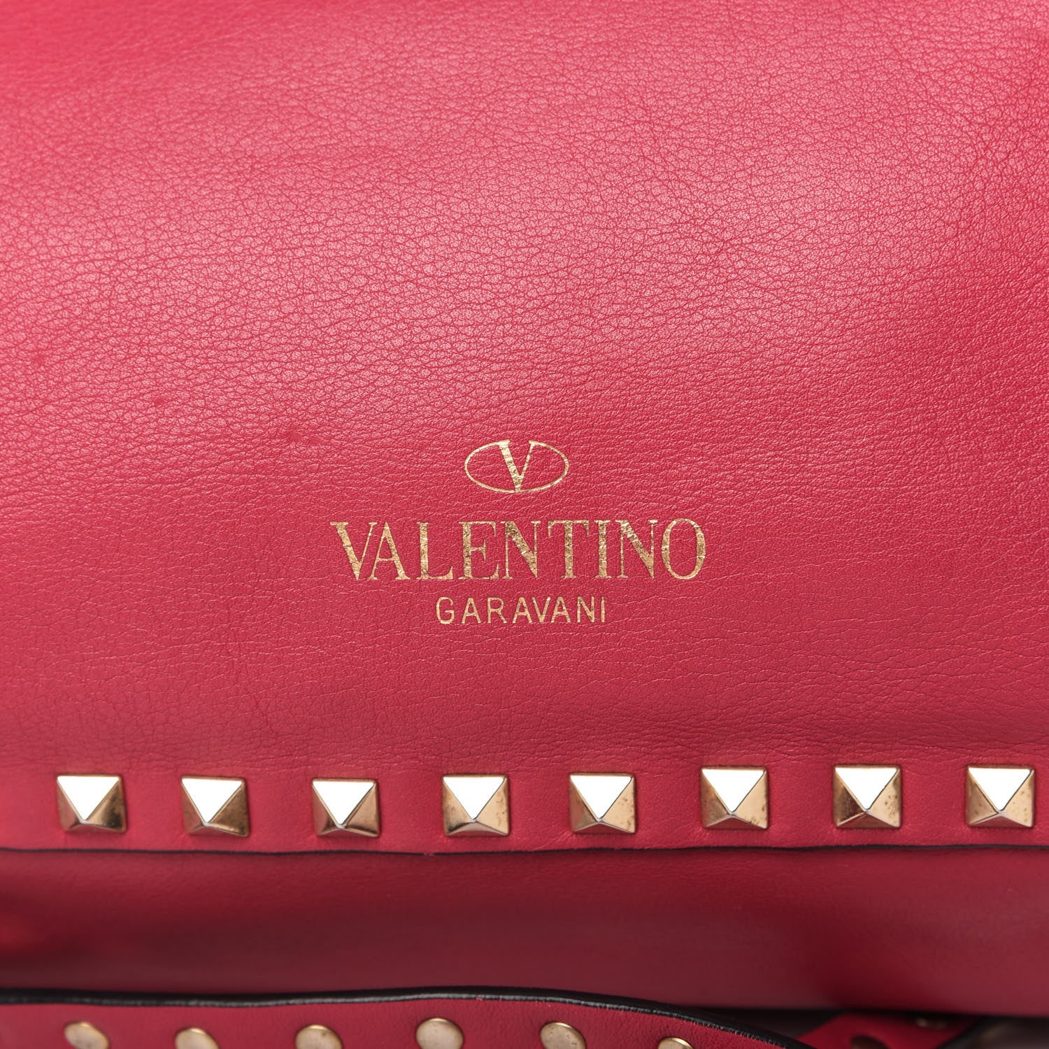 Valentino Garavani Vitello Small Rockstud Tote Fuchsia 12 of 14