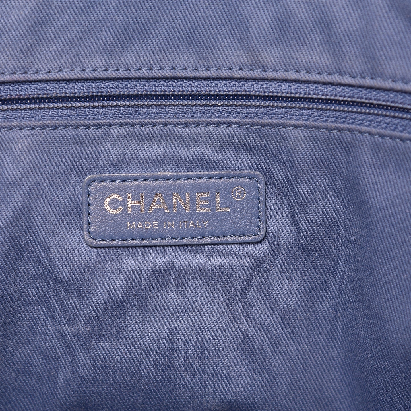 Canvas Small Deauville Tote Blue