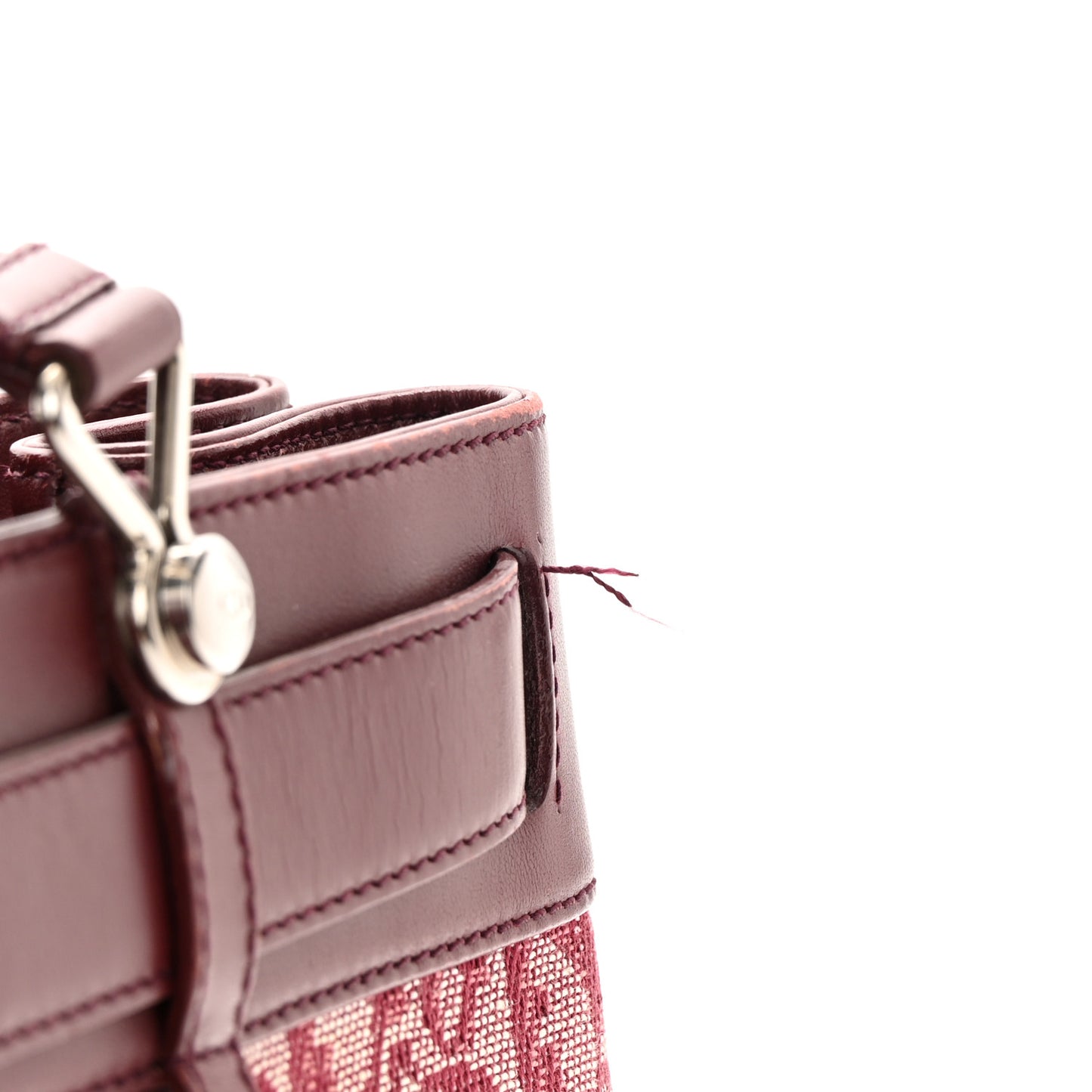 Calfskin Monogram Jeans Pocket Tote Red