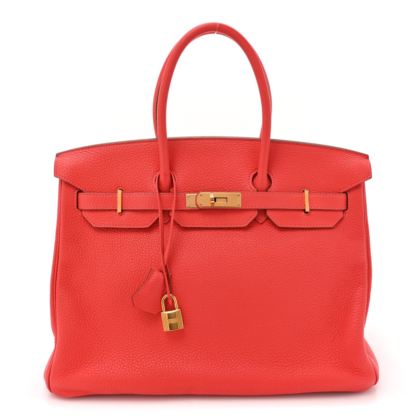 Togo Birkin 35 Rouge Pivoine