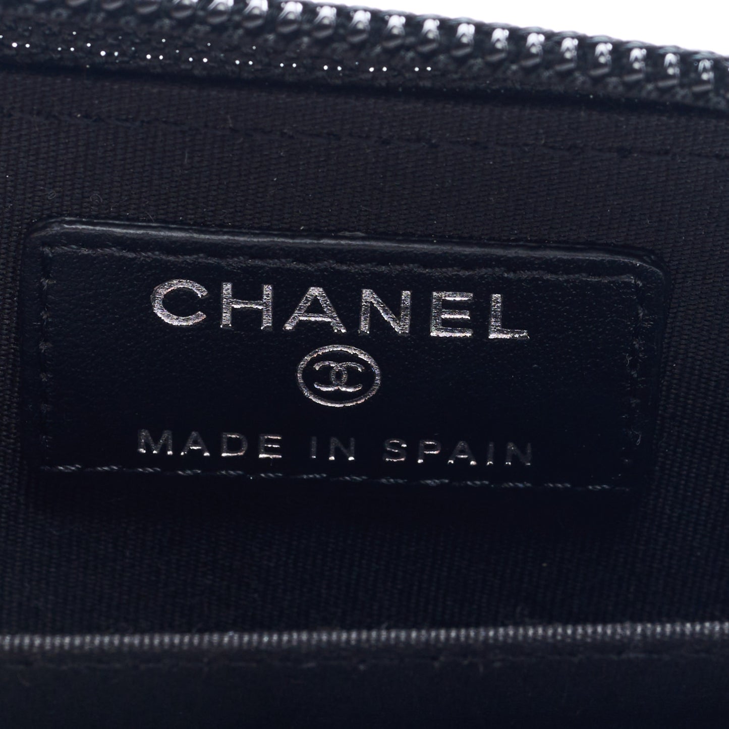 Caviar Quilted Boy Zip Around Coin Purse Wallet Black