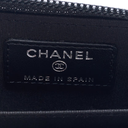 Chanel Caviar Quilted Boy Zip Around Coin Purse Wallet Black 6 of 7
