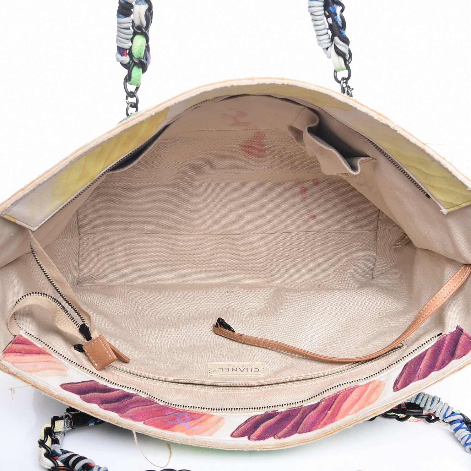 Chanel Canvas Colorama Large Zip Shopping Tote Multicolor 5 of 16