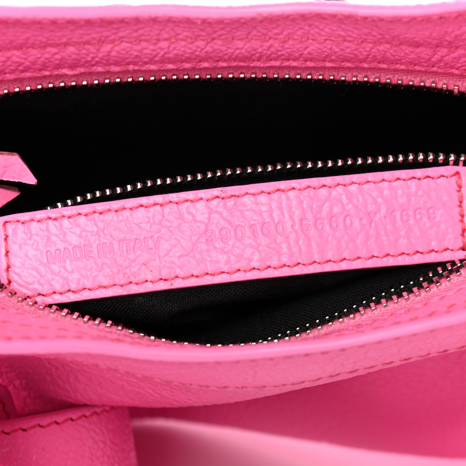 Balenciaga Shiny Goatskin Silver Metallic Edge Hardware Mini City Acid Pink 8 of 8
