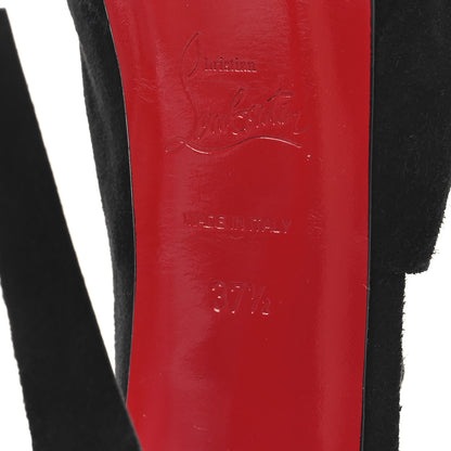 Christian Louboutin Veau Velours Verita 150 Pumps 37.5 Black 7 of 8