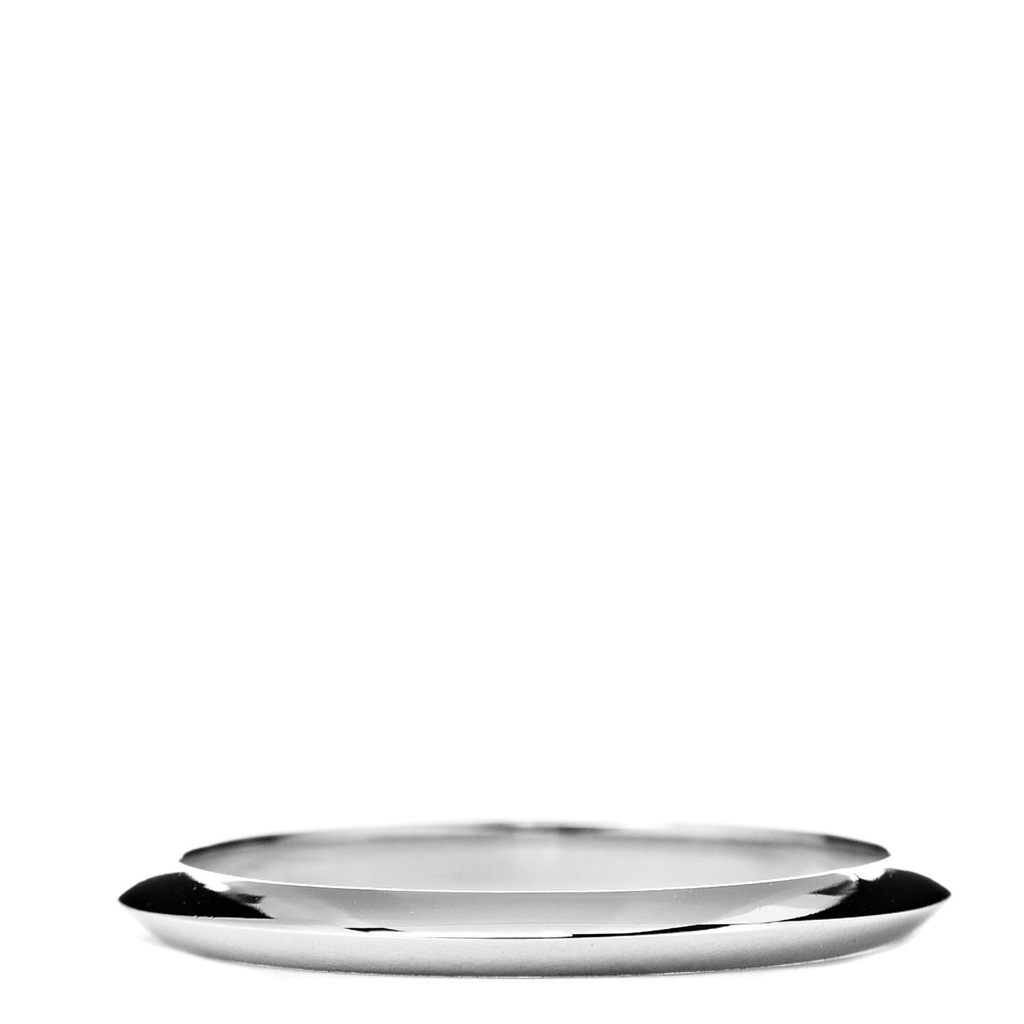 Platinum 2mm Knife Edge Band Ring 57 8