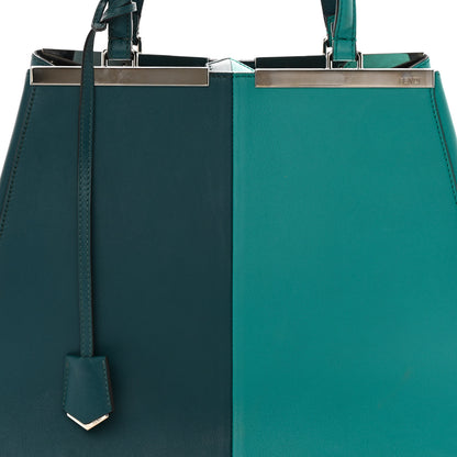 Fendi Vitello Bi-Color Large 3Jours Tote Oceano Lago 8 of 18
