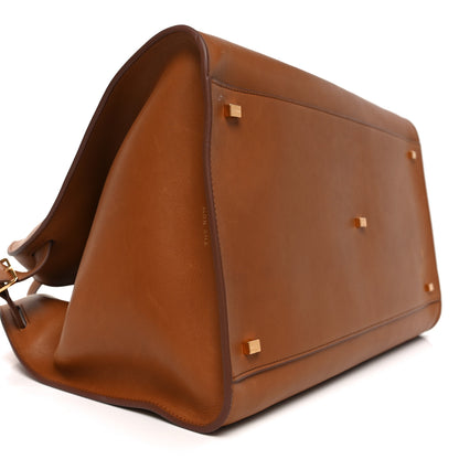 The Row Polished Saddle Calfskin Soft Margaux 17 Cuir 8 of 9