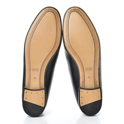 Gucci Lambskin Womens Brixton Horsebit Loafers 40 Black 5 of 8