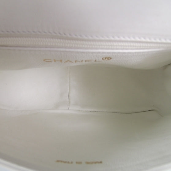 Chanel Lambskin CC Flap Bag White 12 of 12