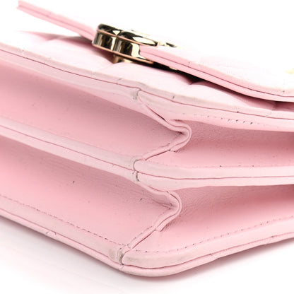 Chanel Lambskin Quilted Pick Me Up Clutch With Chain Pink 11 of 12
