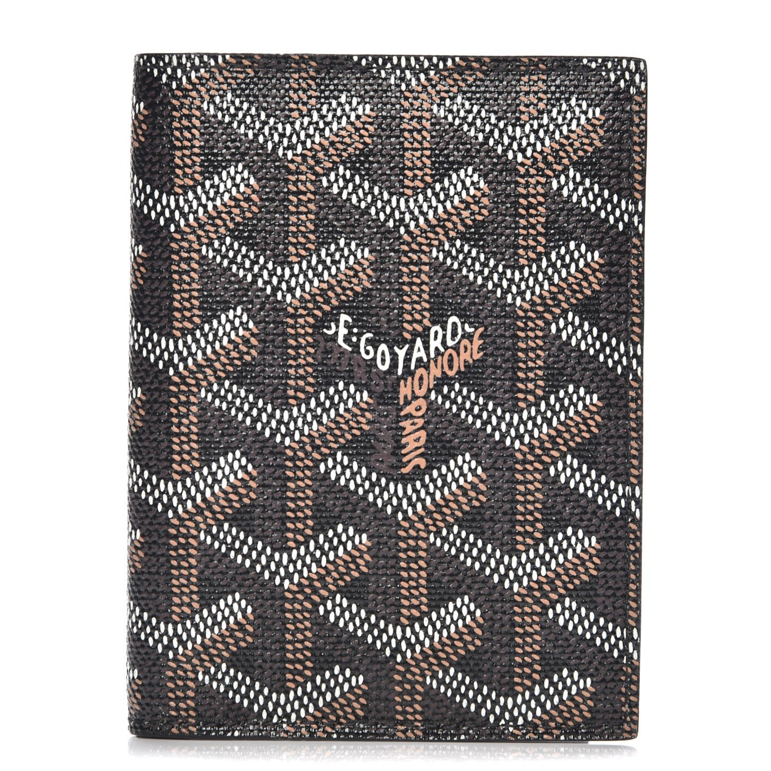 Goyard Goyardine Saint Marc Folding Card Case Black 1 of 7